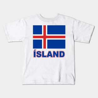 The Pride of Iceland - Icelandic Flag and Language Kids T-Shirt